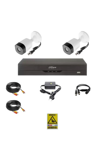 DAHUA Professional Outdoor Surveillance System with 2MP Cameras and DVR