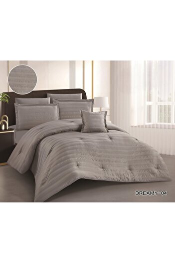 Roshen New Dreamy Microfiber Double Bedspread, High Quality, Embroidered, 7 Pieces, Comfort and Luxury at the Same Time, Size 260*240