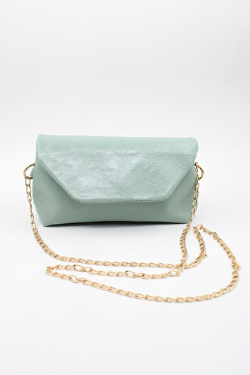 LASSO Women's Wallet Size Gold Chain Shoulder Bag