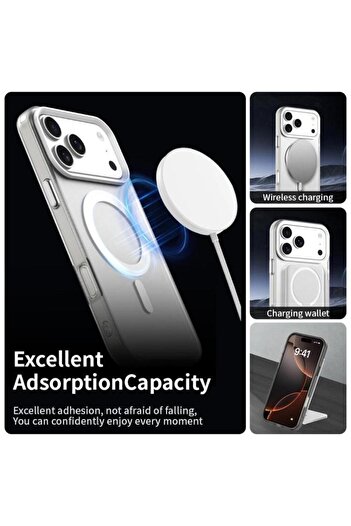 Alstrap iPhone 17 Pro Max Magsafe Compatible Clear Case – with Camera Protector, Shock Absorbing, Premium Cover