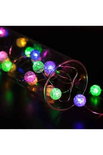 OEM LED Curtain Light with Multicolor Light, 144 Bulbs, 150 x 100 cm, Programmable, Globulete Model