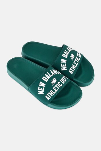 New Balance Men SMF200S3 Slip On Slides, Dark Green