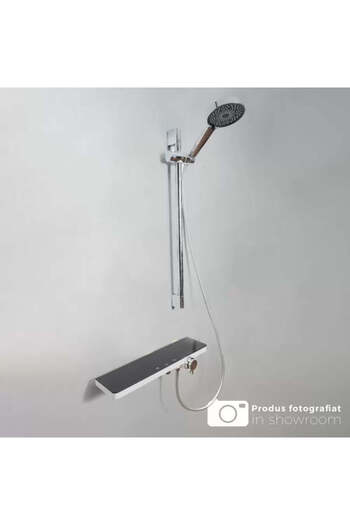 Alista Home Shower Column Stainless Steel Glossy Silver Black 11211 BH/C