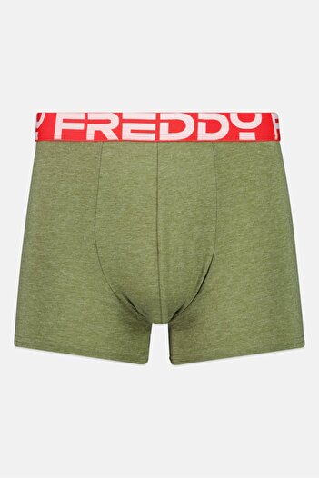 FREDDY Men Brand Logo Trunks, Olive