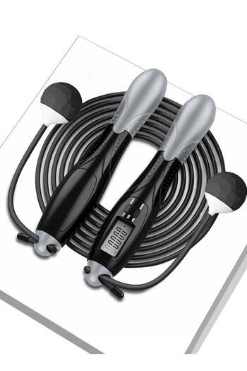 AHAU AHAKAC Dual Purpose Digital Jump Rope - Adjustable Counting Skipping Rope - Multimode Skipping Rope