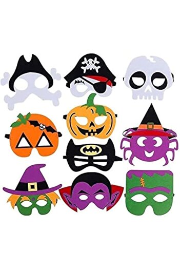 Generic BrainGiggles 10 Multicolor Masks, Unisex, Kids and adults, Adjustable string, Reusable, Comfortable