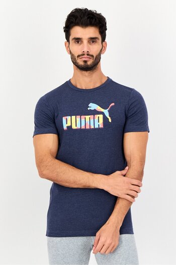 Puma Men Slim Fit Short Sleeve Outdoors T-Shirts, Heather