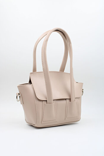 LASSO Women's Long Double Handle Magnet Closure Lined Hand and Shoulder Bag