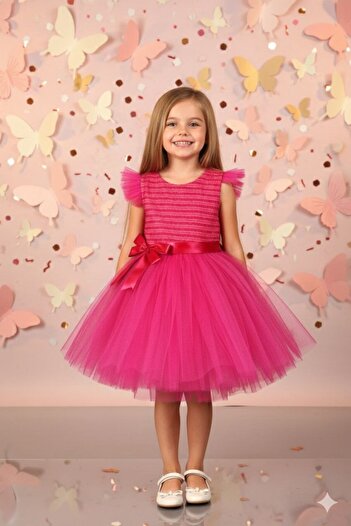 ABİYEKİDS Children's Tutu Evening Dress Performance Dress Aby236