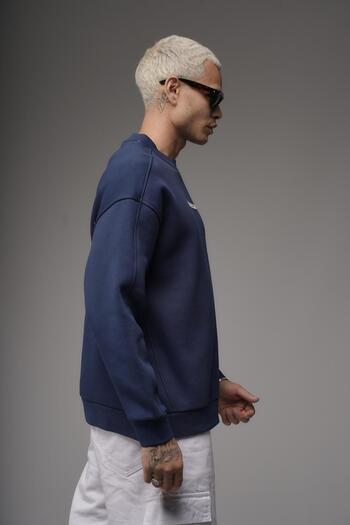 king brich Oversize Fit Uneffected Printed Sweatshirt