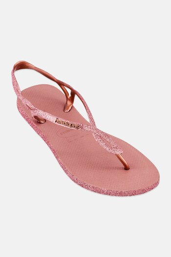 Havaianas Women Luna Sparkle Slingback Slippers, Rose Pink