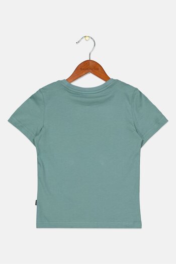 Puma Kids Boy Sportswear Fit Brand Logo T-Shirt, Sage