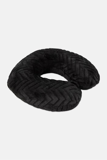 Ellen Tracy Embossed Therapeutic Travel Pillow, Black
