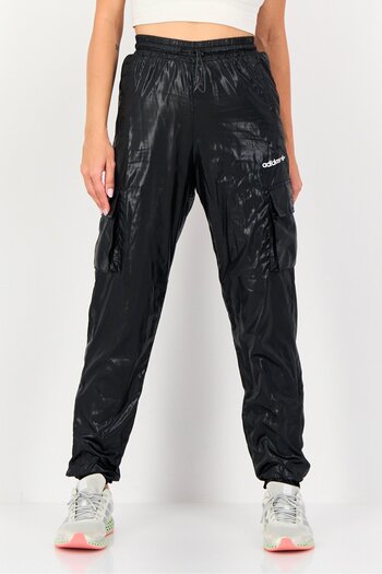 adidas Women Sportswear Fit Brand Logo Outdoor Cargo Pants, Black