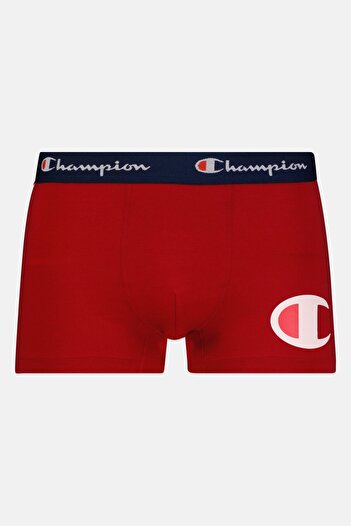 Champion Men 1 Piece Brand Logo Boxer Brief, Red