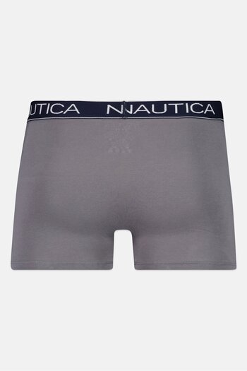 Nautica Men 3 Pieces Brand Logo Boxer, Multicolor
