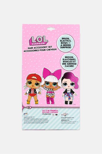 L.O.L. SURPRISE 16 Pcs LOL Surprise Hair Accessory Set, Multicolor