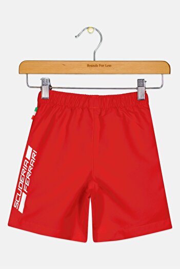 Puma Scuderia Ferrari x Toddlers Boy Brand Logo Basic Shorts, Red