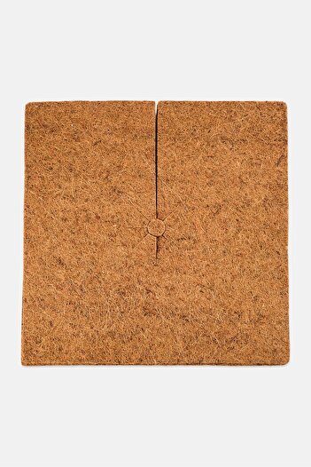 gardenline Pack of 3 Square Coconut Fibre Mat, Brown