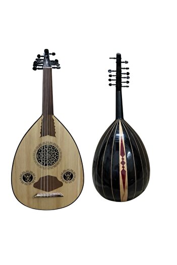 hoormusic Oud Rash made by Khaled Azouz with bag and pick