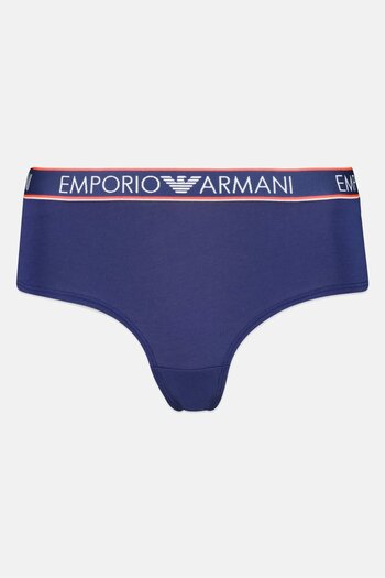 Emporio Armani Women Brand Logo Panty, Navy