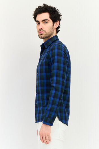 Levi's Men Regular Fit Long Sleeve Checkered Casual Shirt, Multicolor