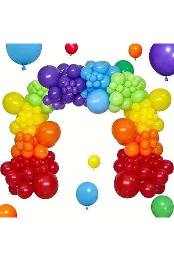 OEM Set of 100, Premium colored latex balloons, Various colors