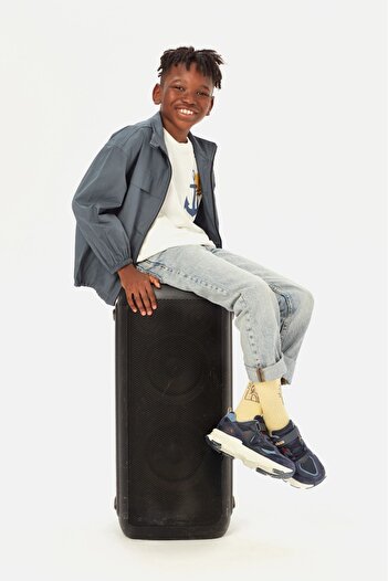 Vicco Wild Orthopedic Boy's Navy Blue Comfortable Sneaker