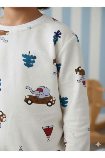 Beka Kids Boys' Patterned Long Sleeve Seasonal Pajama Set 100% Cotton