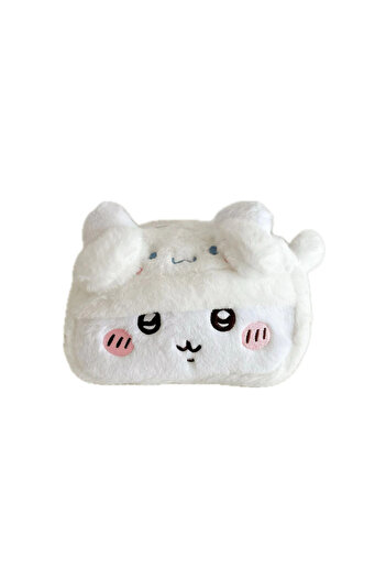 Miniso white Chiikawa Stationery Box Cute Toys Anime Kawaii Sanrio Usagi Hachiware Student Large Capacity P