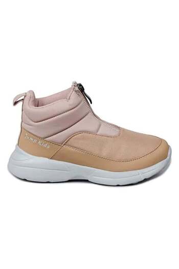 Jump Front Zippered High-Top Girls' Sneaker Sports Boots Shoes