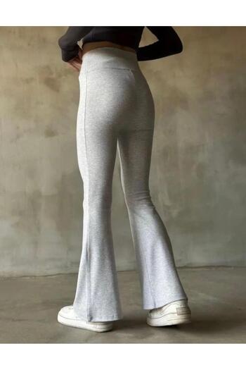Be Best Women's Grey High Waist Lycra Spanish Leggings Be162