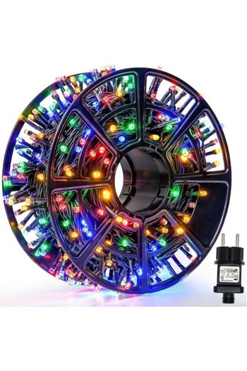 OEM Linear Christmas Lighting Roll, 300 LEDs, 8 Interchangeable Light Games, Plug-In, Indoor/Outdo