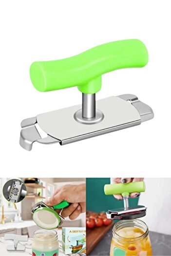 Single Jar Lid Opener Adaptive Practical Can Bottle Lid Opener with Measurement