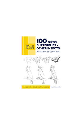 QUARRY BOOKS Draw Like an Artist: 100 Birds, Butterflies, and Other Insects: Step-By-Step Realistic Line Drawing