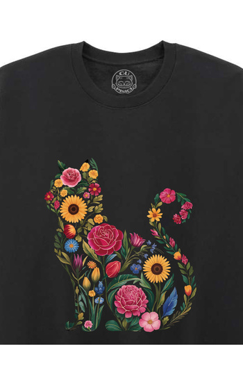 Cu Pisici Printed blouse-Flora Cat, Unisex