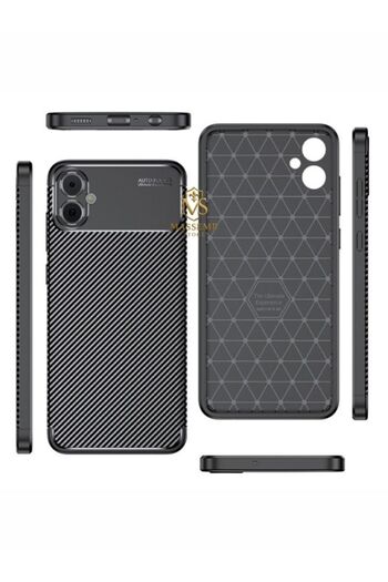 Massemr Realme Note 60 Auto Focus Carbon Case Premium Shock Absorbing Matte Silicone Ultra Thin Protection Cover