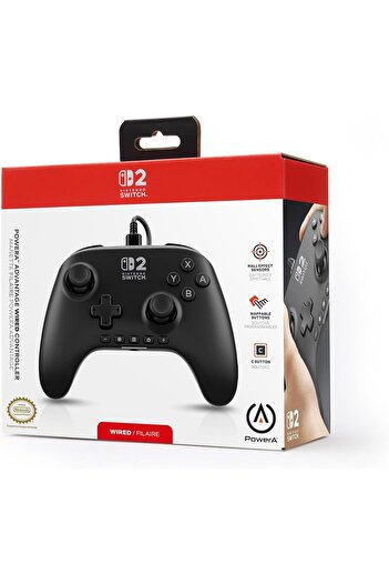 Powera Advantage Wired Controller for Nintendo Switch 2 - Black
