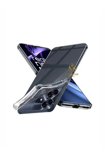 Massemr Realme Note 60 Luxurious Transparent Silicone Case Premium Shock-Absorbing Flexible Tpu Cover Ultra-Thin Protection