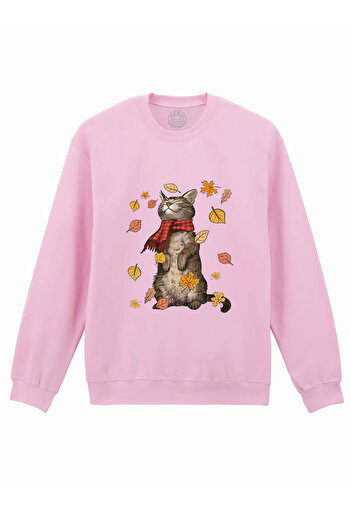 Cu Pisici Printed blouse-Autumn Cat, Unisex