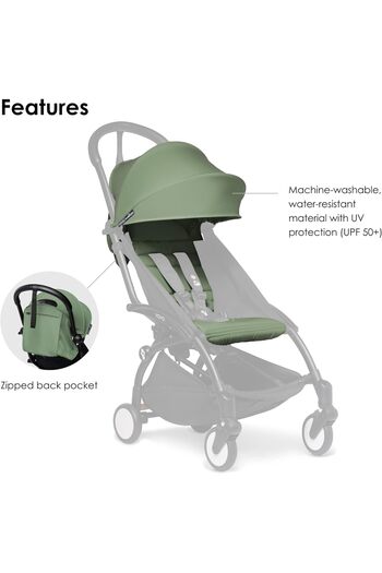 Babyzen YOYO Color Pack Stroller Fabric Set 6+ Peppermint – BZ10104-08 (Frame Sold Separately)