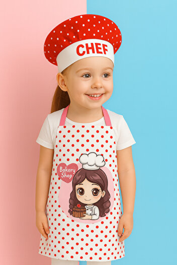 AYSHOME Ays Home Children's Polka Dot Kitchen Apron