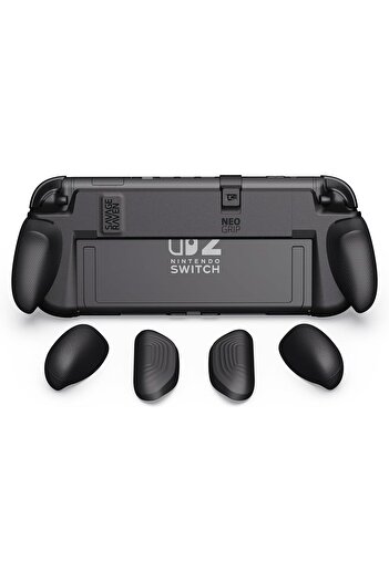 mazn غطاء Savage Raven NeoGrip لجهاز Nintendo Switch 2 - جراب مريح ذو قبضة صلبة مع مقبض قابل للتبديل