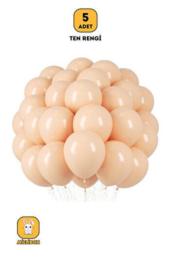 Mielibon 5 Pcs Skin Color Balloons - 12 Inch Pastel Colors