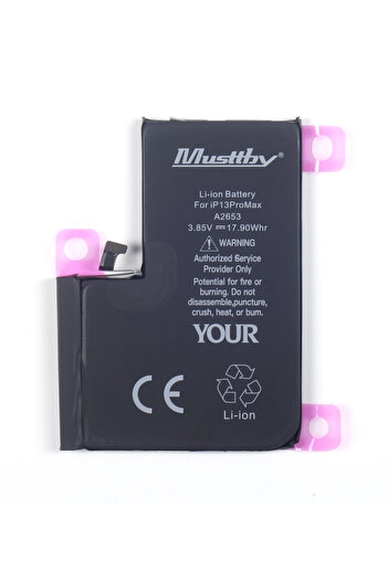 Other Musttby Battery for Apple iPhone 13 Pro Max 4650 mAh Extended Capacity