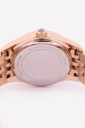 Michael Kors Women Dial Petite Lexington Mini,Size Watch, Rose Gold