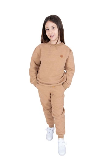 Ozmoz By Mukadder Özden Reborn Light Brown Winter Girl's Sweatshirt