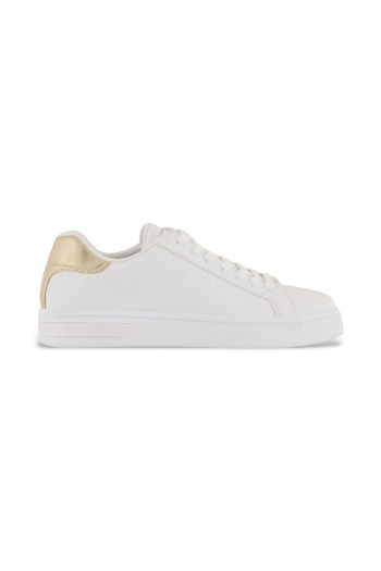 Armani Exchange Kadın Kabartma Monogram Desenli Sneaker - Beyaz