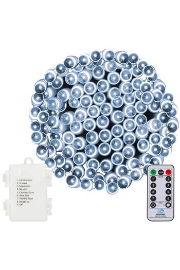 SERSIMO Outdoor garden lighting system, 9 meters, 120 LEDs, battery operated, white