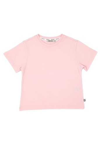 Ozmoz By Mukadder Özden Organic Pink Basic Summer Girl's T-Shirt